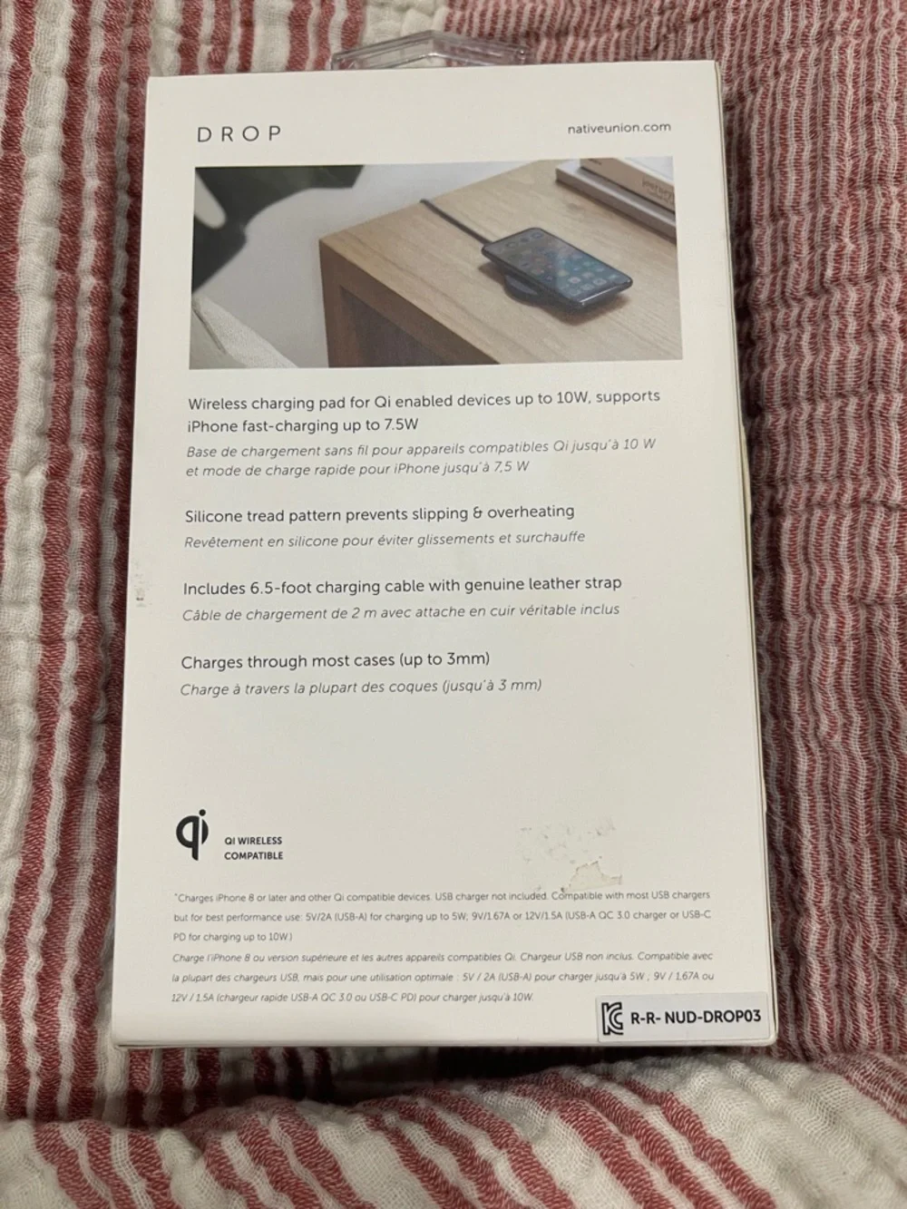 Native Union Drop Wireless Charger - Black